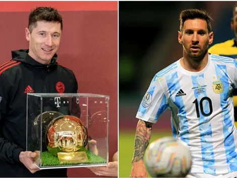 Lewandowski gana un balón de oro y deja a Messi segundo