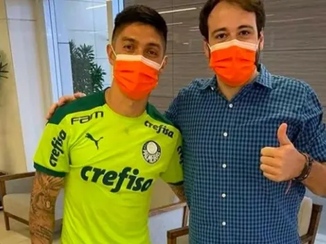 Valber Huerta ya posa con los colores de Palmeiras