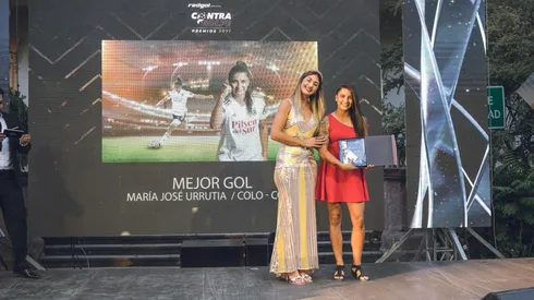 María José Urrutia fue elegida con el Mejor Gol de la temporada 2021 de la Gala del Fútbol Femenino, Premios Contragolpe 2021.
