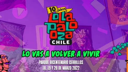Lollapalooza Chile 2022 será finalmente en el Parque Bicentenario de Cerrillos.