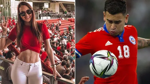 La presentadora mexicana festejó el gol de Vegas.