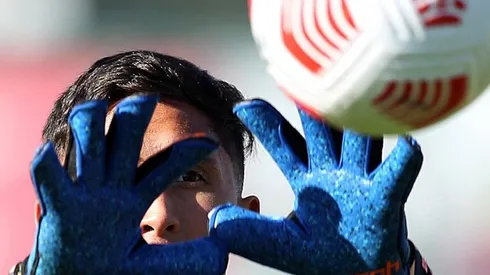 El arquero celebró el triunfo ante El Salvador.