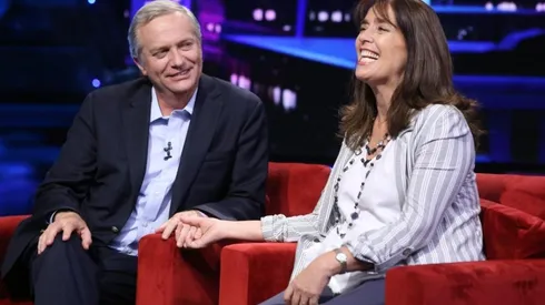 José Antonio Kast y su esposa desde hace 30 años, María Pía Adriasola, en Las Caras de La Moneda.