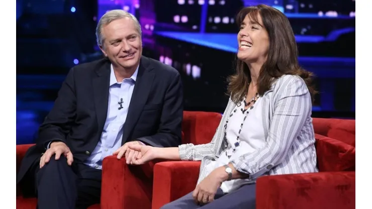 José Antonio Kast y su esposa desde hace 30 años, María Pía Adriasola, en Las Caras de La Moneda.