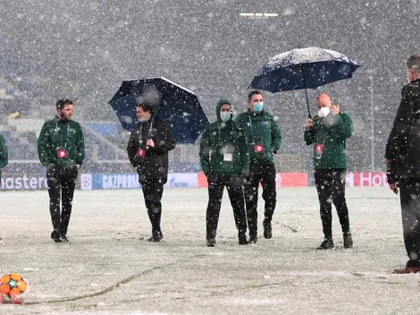 Impresionante nevada pospone el Atalanta vs Villarreal