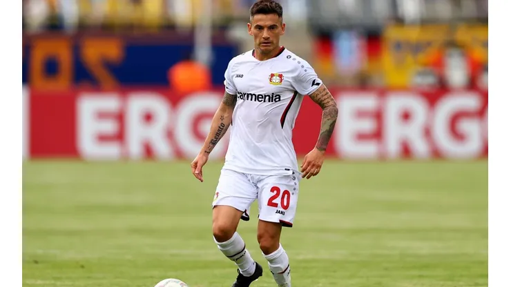 Charles Aránguiz hizo su ingreso en el minuto 62' del último duelo del Leverkusen por la Bundesliga.