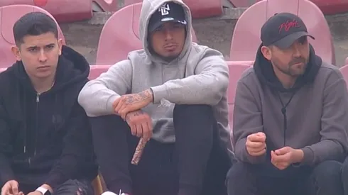 Alan Saldivia fue captado por las cámaras en el estadio Santa Laura.