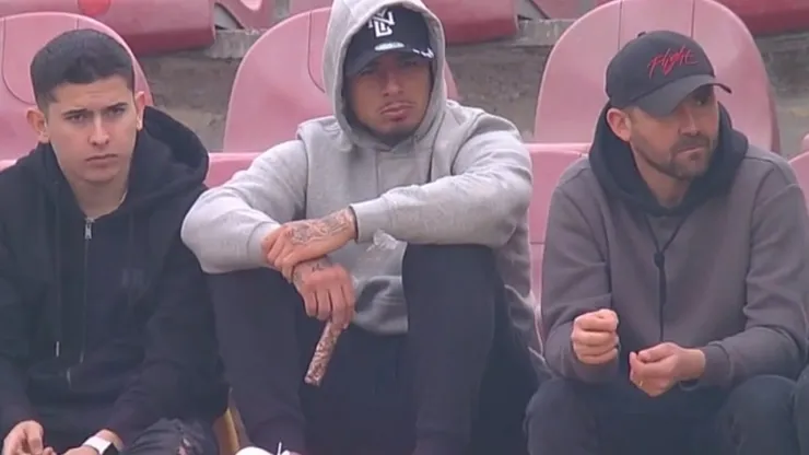 Alan Saldivia fue captado por las cámaras en el estadio Santa Laura.