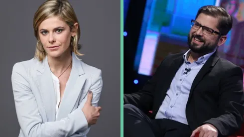 Montserrat Ballarin y Gabriel Boric.