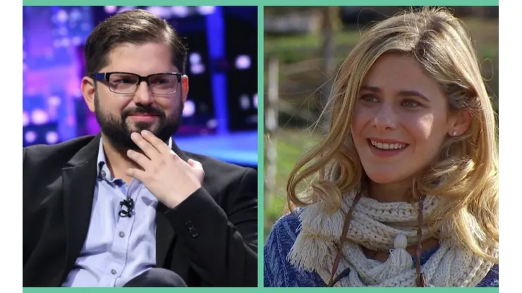 Gabriel Boric y Montserrat Ballarin.
