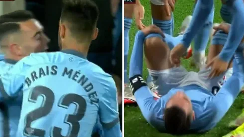 Iago Aspas se sacó la camiseta tras marcar el gol