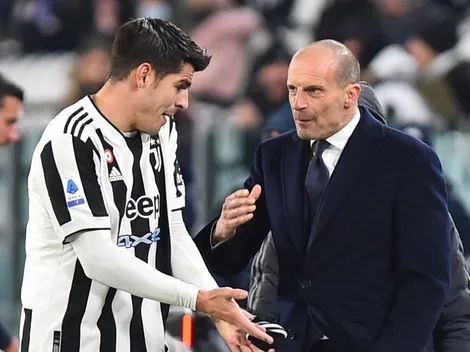La dura pelea entre Allegri y Morata en partido de la Juve