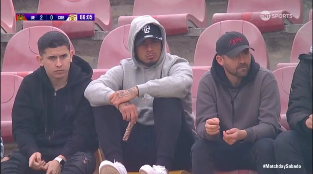 En este orden: Joaquín Morales, Alan Saldivia y Jorge Gálvez. (Pantallazo TNT Sports).