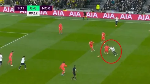 Lucas Moura armó una jugada increíble frente al Norwich