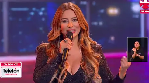 Myriam Hernández en la Teletón 2021.