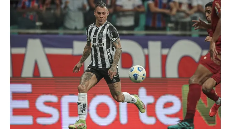 Eduardo Vargas participó hasta el minuto 68' del partido en el que Atlético Mineiro se coronó campeón del Brasileirao tras 50 años de espera.