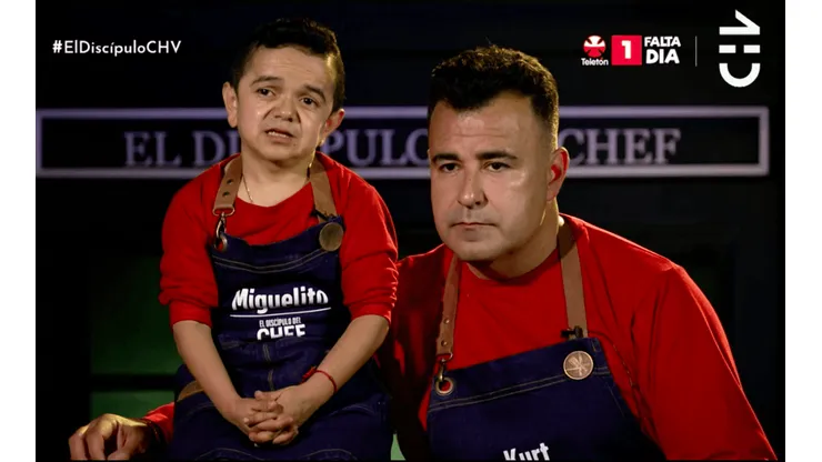 Miguelito junto a Kurt Carrera en El Discípulo del Chef.
