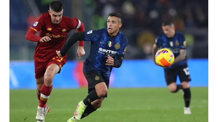 Alexis Sánchez estuvo presente en la goleada del Inter ante la Roma