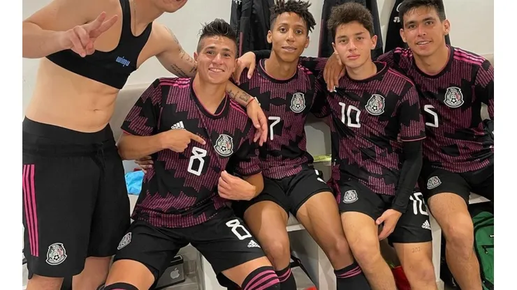 Benjamín Galdames en el último stage de la selección mexicana Sub 21 en España