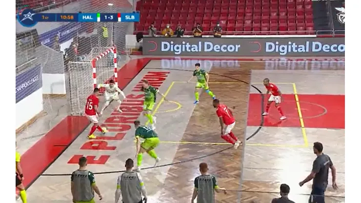 Una definición increíble marcó el Benfica en la Champions League de futsal.