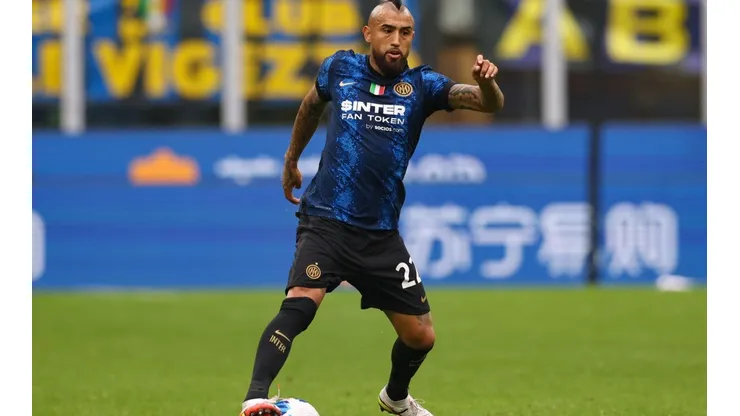 Arturo Vidal jugó los últimos tres minutos ante Spezia.