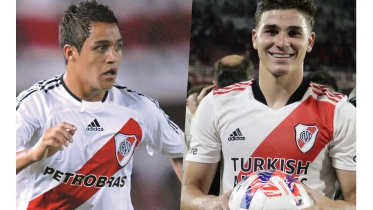 Alexis Sánchez fue campeón con River Plate en 2008 y Julián Álvarez igualó la hazaña en 2021