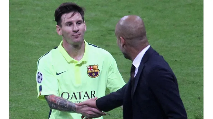 Guardiola dirigió a Leo Messi en Barcelona