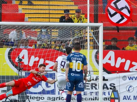 Árbitro denuncia lienzo antifascista en Melipilla-Everton