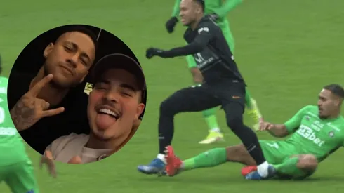 El delantero brasileño sufrió una grave lesión defendiendo al PSG, y tras salir en muletas del estadio corrió a refugiarse en su gran amiga: la fiesta.