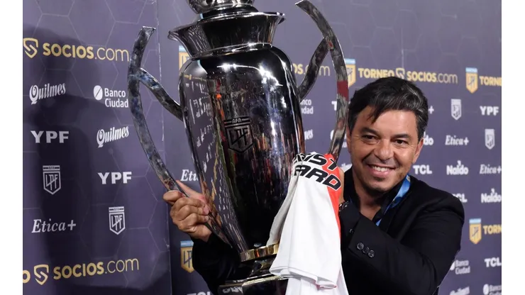 Gallardo celebró con River