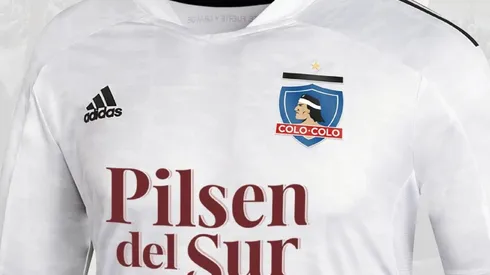 Así se ve en la camiseta el nuevo escudo de Colo Colo que propone el diseñador Francisco Escudero.