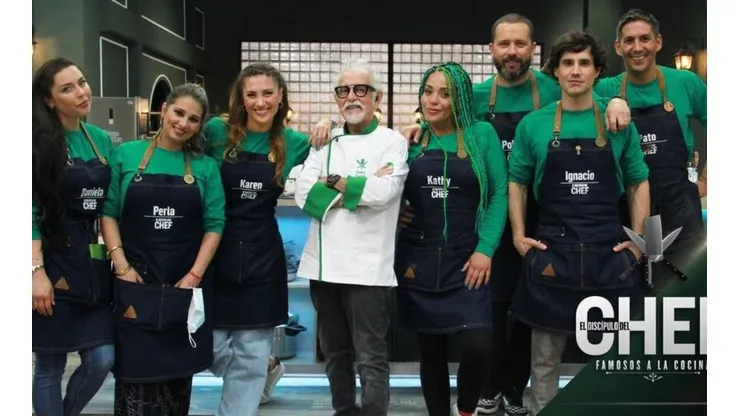 El equipo verde de El Discípulo del Chef en pleno, con eliminados y todo.