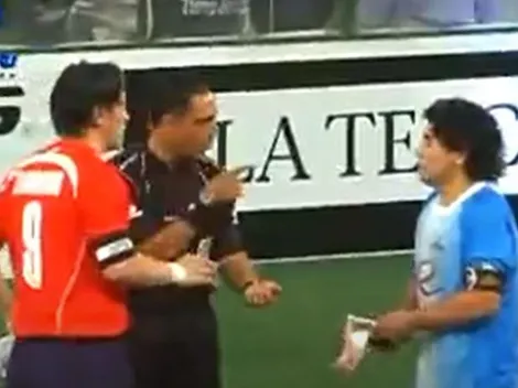 El último partido de Maradona en Chile: showbol frente a la Roja