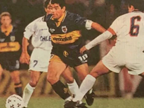 La agridulce visita de Maradona a la U hace 25 años