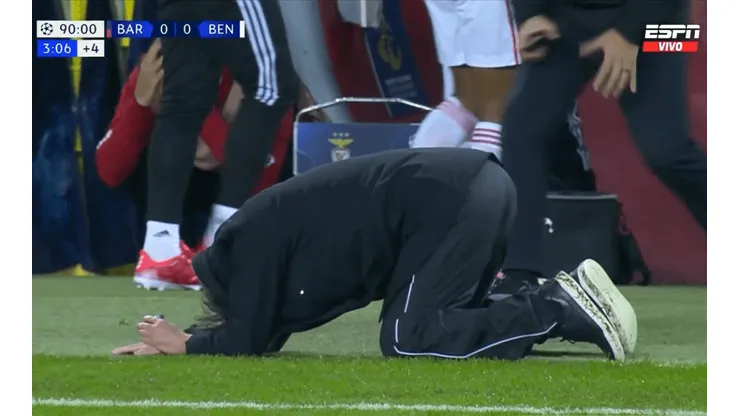 Así reaccionó Jorge Jesús al inexplicable fallo de Seferovic.