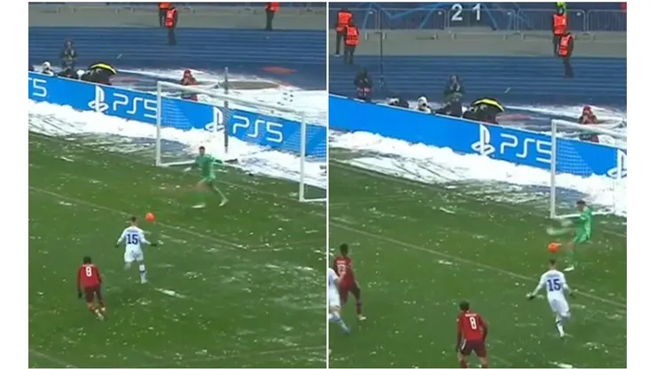El portero alemán tuvo una insólita falla que pudo costarle un gol al Munchen.
