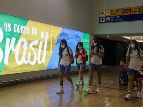 La Roja Femenina llegó a Brasil para disputar el cuadrangular