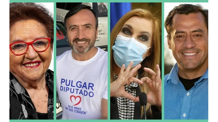 María Luisa Cordero, Francisco Pulgar, Pamela Jiles y Hotuiti Teao, algunos de los candidatos que resultaron electos en las Elecciones 2021.