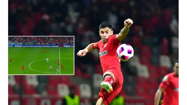 Claudio Baeza fue titular en el Toluca