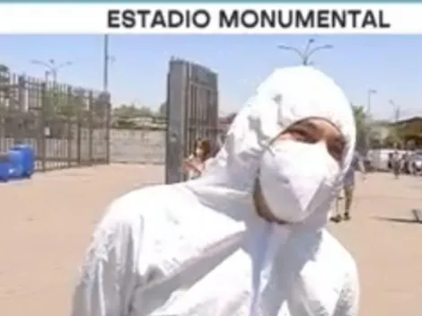 Hincha de la U vota tapado en el Monumental “por protección”