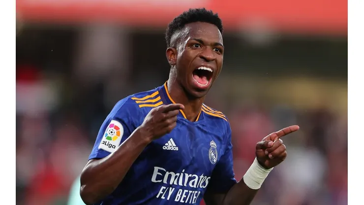 Vinicius marcó uno de los cuatro goles del Madrid