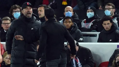 Klopp vs. Arteta: pelea de técnicos en el Liverpoll-Arsenal.