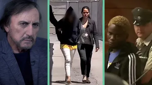 Carlos Pinto y los protagonistas del capítulo 5 de Mea Culpa: la nieta que mandó a matar a su abuela y uno de los integrantes de El Coro de la Leche.