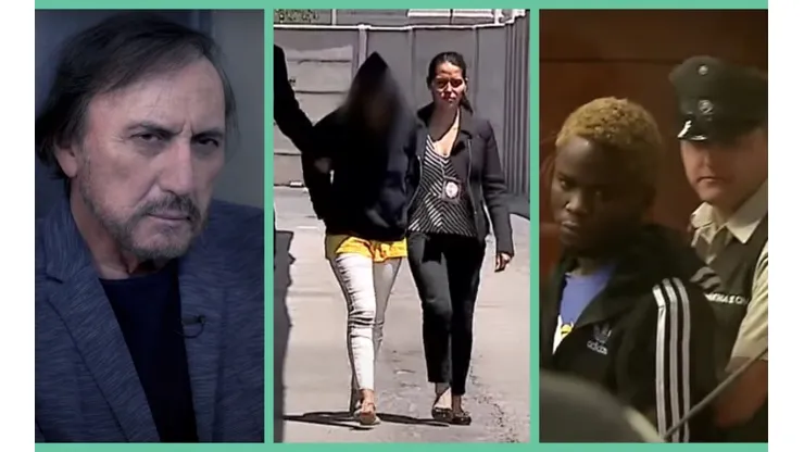 Carlos Pinto y los protagonistas del capítulo 5 de Mea Culpa: la nieta que mandó a matar a su abuela y uno de los integrantes de El Coro de la Leche.
