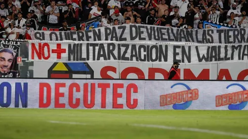 Colo Colo citado por el tribunal por lienzos alusivos a la causa mapuche.