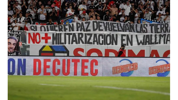 Colo Colo citado por el tribunal por lienzos alusivos a la causa mapuche.