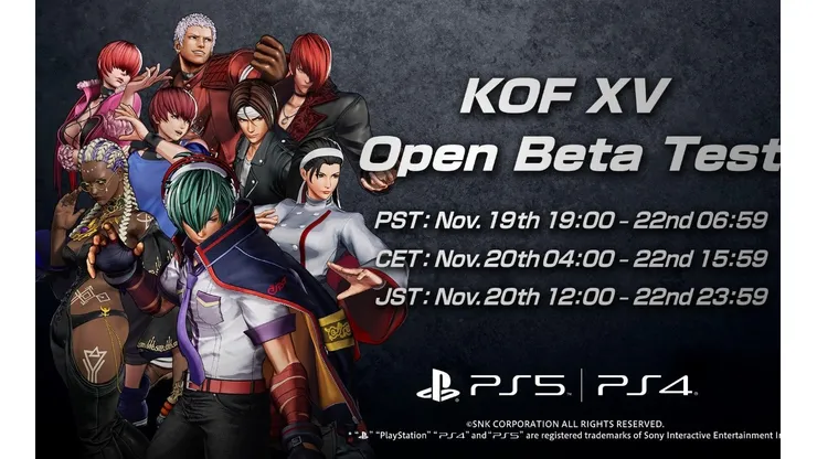 The King of Fighters tendrá una beta gratuita para PS4 y PS5