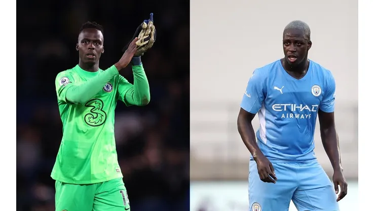 Edouard Mendy a la izquierda y Benjamin Mendy a la derecha