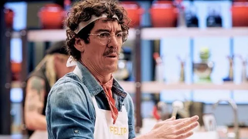Felipe Ríos en la cocina de Masterchef Celebrity.