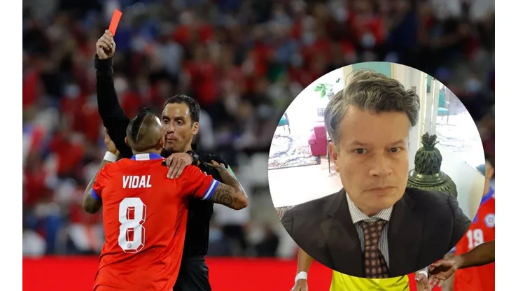 Felipe Bianchi respaldó a Arturo Vidal tras ser expulsado por una temeraria acción en contra del central ecuatoriano Félix Torres.